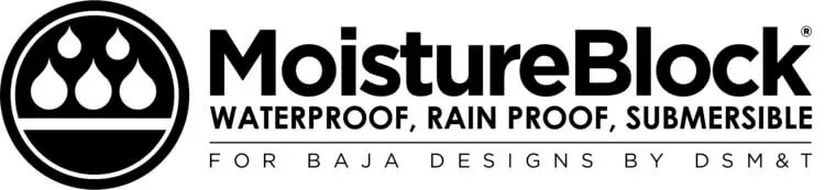 MoistureBlock® Technology Baja Designs off-road lights