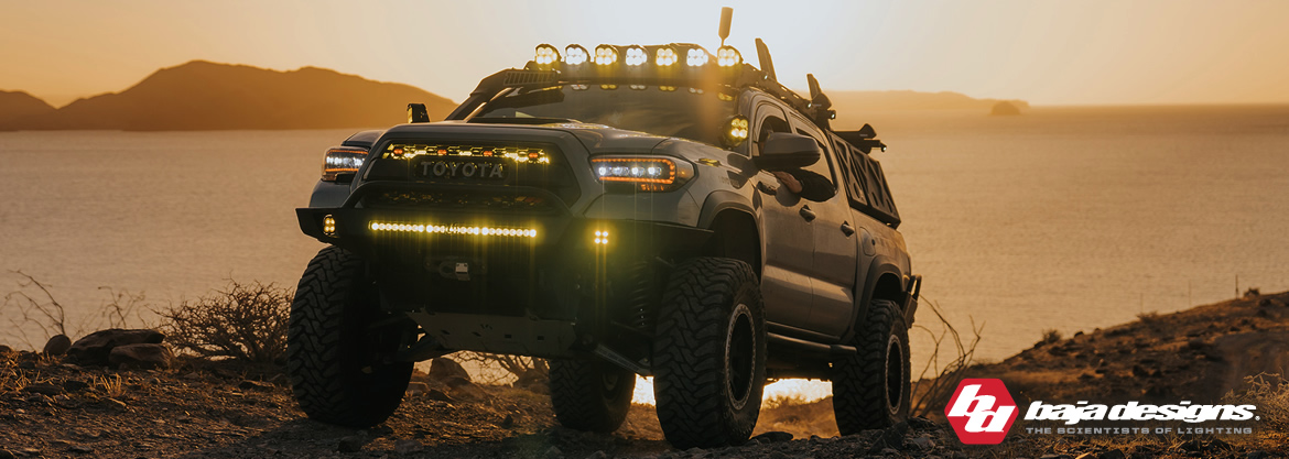 American Passion, Quality, and Performance. Baja Designs off-road lights