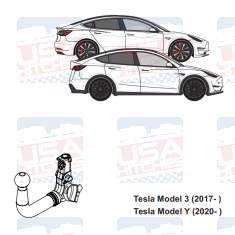 Tesla Model Y Detachable Towbar Aragon - EuroFit Towbars & Electrics - eurofittowbars.com.au