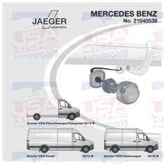 Mercedes Sprinter tow bar LED 13-pin wiring kit 21040539 - EuroFit Towbars & Electrics - eurofittowbars.com.au