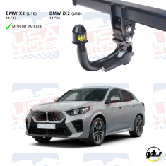 BMW X2 iX2 U10 Detachable Invisible Towbar 2832T60 GDW - EuroFit Towbars & Electrics - eurofittowbars.com.au