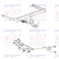 Audi Q5 SQ5 Invisible Retractable Tow Bar Wiring kit 305578900113 Westfalia - EuroFit Towbars & Electrics - eurofittowbars.com.au