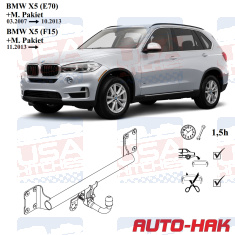 BMW X5 E70 F15 Detachable Towbar - EuroFit Towbars & Electrics - eurofittowbars.com.au