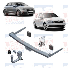 Audi A1 Skoda Fabia Detachable Towbar Brink BR-625200 - EuroFit Towbars & Electrics - eurofittowbars.com.au