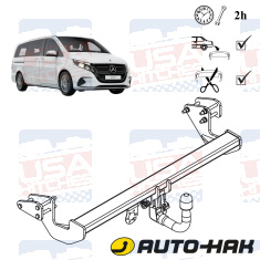 Mercedes V-Class EQV W447 Detachable Towbar - EuroFit Towbars & Electrics - eurofittowbars.com.au