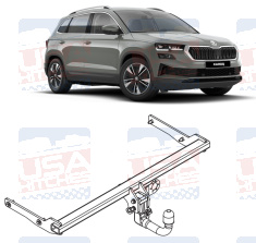 Skoda Karoq Detachable Invisible Towbar H29V - EuroFit Towbars & Electrics - eurofittowbars.com.au