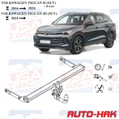 VW Tiguan Detachable Towbar - EuroFit Towbars & Electrics - eurofittowbars.com.au