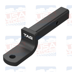 TAG Tow Ball Mount - 268mm Long 90° Face 50mm Square Hitch - EuroFit Towbars & Electrics - eurofittowbars.com.au