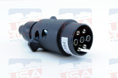 7 Pin Round Trailer Connector Plug - Large - EuroFit Towbars & Electrics - eurofittowbars.com.au