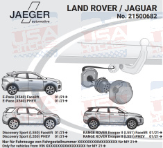 Land Rover Discovery Sport Range Rover Evoque Jaguar E-Pace tow bar LED wiring kit 21500682 Jaeger - EuroFit Towbars & Electrics - eurofittowbars.com.au