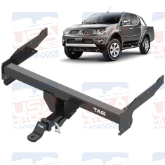 Mitsubishi Triton MN Dual Cab Rear Step Heavy Duty Towbar TAG T4C521 - EuroFit Towbars & Electrics - eurofittowbars.com.au