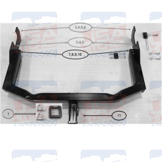 Toyota Hilux Camper Heavy Duty Towbar TAG - EuroFit Towbars & Electrics - eurofittowbars.com.au