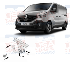 Renault Trafic X82 Detachable Tow Bar - EuroFit Towbars & Electrics - eurofittowbars.com.au