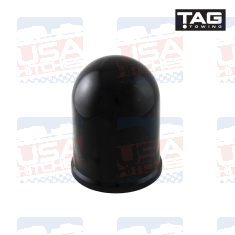 50mm Tow ball black cover with spring clip TAG - EuroFit Towbars & Electrics - eurofittowbars.com.au