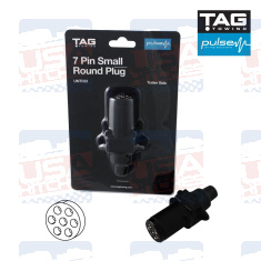TAG Pulse 7 Pin Small Round Plug - EuroFit Towbars & Electrics - eurofittowbars.com.au