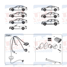 Audi A4 A5 Q5 Tow Bar LED wiring Kit WYR033113R-T trail-tec - EuroFit Towbars & Electrics - eurofittowbars.com.au