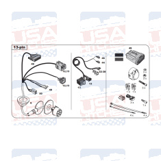 Audi A4 A5 Q5 Q7 Q8 E-Tron VW Touareg CR7 Tow Bar LED wiring Kit WYR033513R-T trail-tec - EuroFit Towbars & Electrics - eurofittowbars.com.au
