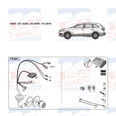 Audi Q7 4L Tow Bar LED Wiring Kit WYR033813R-T trail-tec - EuroFit Towbars & Electrics - eurofittowbars.com.au
