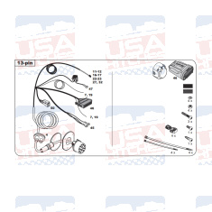 BMW 1 2 3 4 5 7 X3 X4 X5 X6 Tow Bar LED wiring Kit WYR043013R-T trail-tec- EuroFit Towbars & Electrics - eurofittowbars.com.au