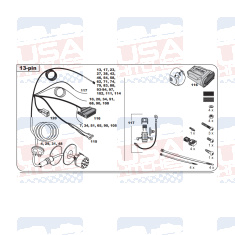 BMW 3 5 6 7 X4 X4 X5 X6 Tow Bar LED wiring Kit WYR043513R-T trail-tec - EuroFit Towbars & Electrics - eurofittowbars.com.au
