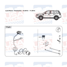 Land Rover Freelander 2 tow bar LED wiring kit WYR330513R trail-tec - EuroFit Towbars & Electrics - eurofittowbars.com.au