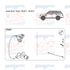 Range Rover Sport tow bar wiring kit WYR330613R trail-tec - EuroFit Towbars & Electrics - eurofittowbars.com.au