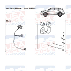 Land Rover Discovery Sport tow bar LED wiring kit WYR330813R trail-tec - EuroFit Towbars & Electrics - eurofittowbars.com.au
