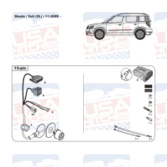 Skoda Yeti tow bar LED wiring kit WYR361413R-T trail-tec - EuroFit Towbars & Electrics - eurofittowbars.com.au
