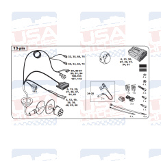 Audi VW Skoda Tow Bar LED wiring Kit WYR423213R-T trail-tec - EuroFit Towbars & Electrics - eurofittowbars.com.au
