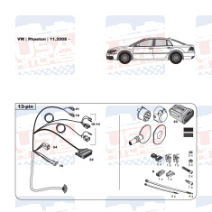 VW Phaeton tow bar LED wiring kit WYR425913R-T trail-tec - EuroFit Towbars & Electrics - eurofittowbars.com.au