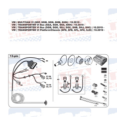 VW T6.1 tow bar LED wiring kit WYR426313R-T trail-tec - EuroFit Towbars & Electrics - eurofittowbars.com.au