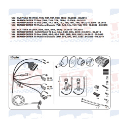 VW T5 tow bar LED wiring kit WYR426413R-T trail-tec - EuroFit Towbars & Electrics - eurofittowbars.com.au