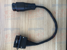 13 Pin Euro to 12 Pin Flat Australian Caravan Plug Adapter - EuroFit Towbars & Electrics - eurofittowbars.com.au