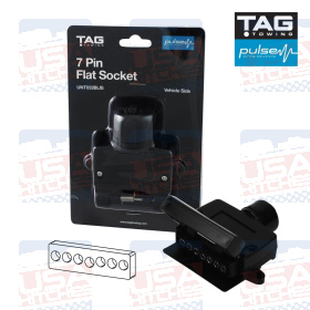 7 Pin Flat Socket TAG - EuroFit Towbars & Electrics - eurofittowbars.com.au